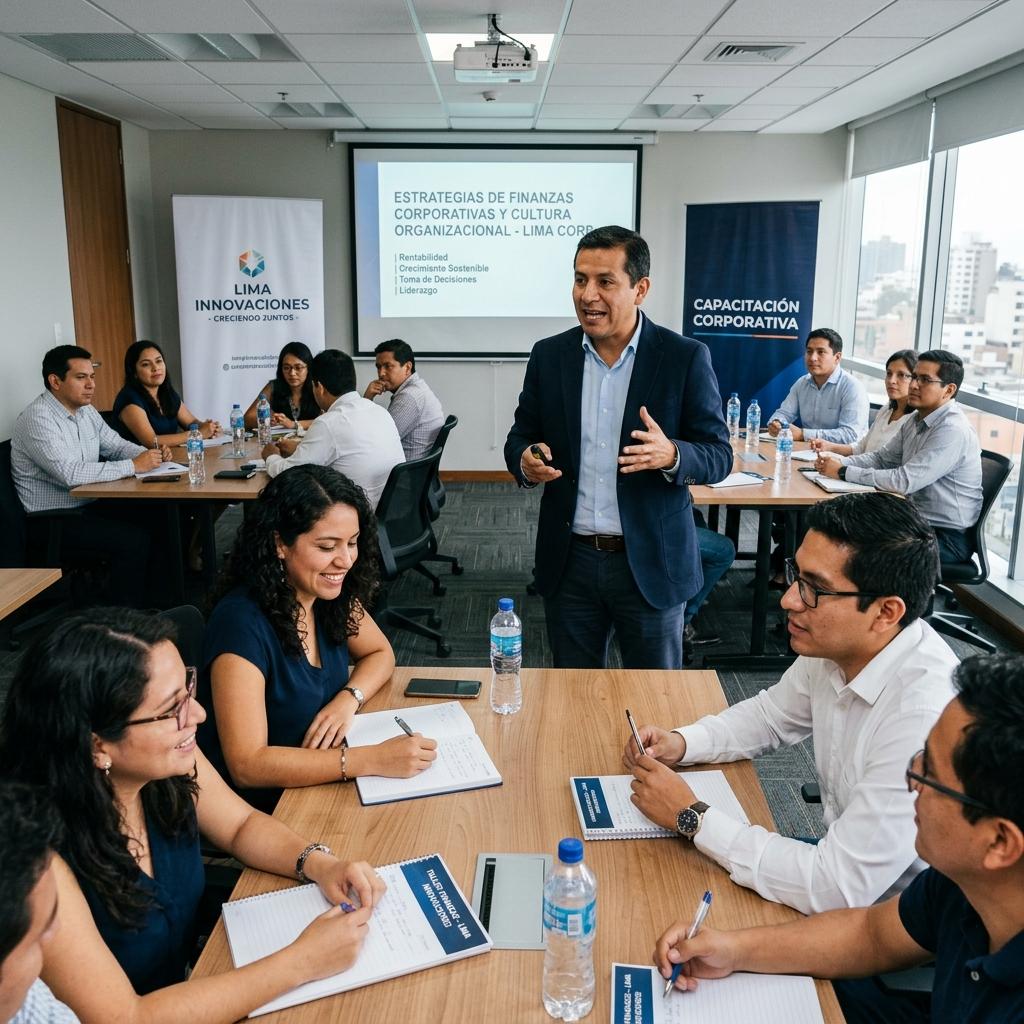 Capacitación empresarial en finanzas.