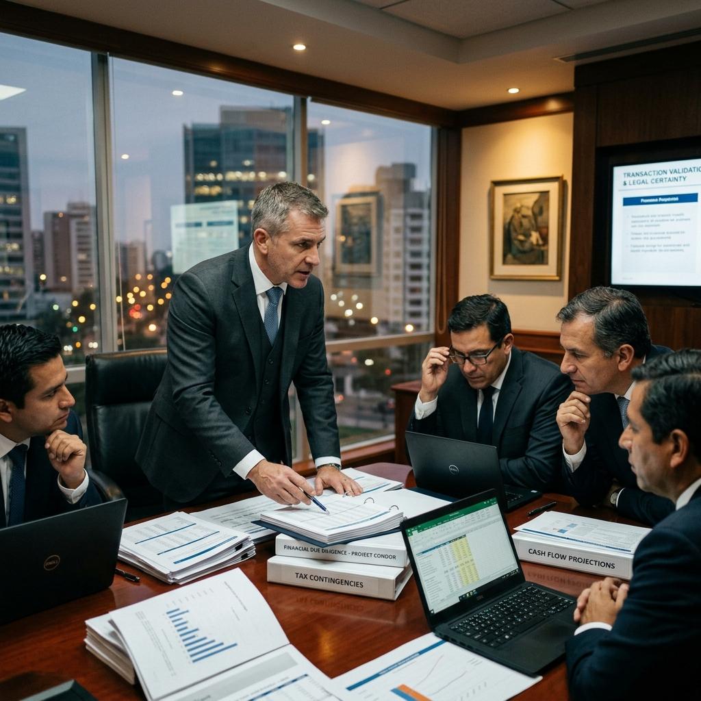 Reestructuración empresarial y due diligence financiero.